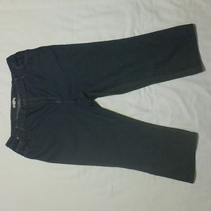 Woman Within Cotton Denim Blue Jeans with Elastic Waistband Inserts 22W